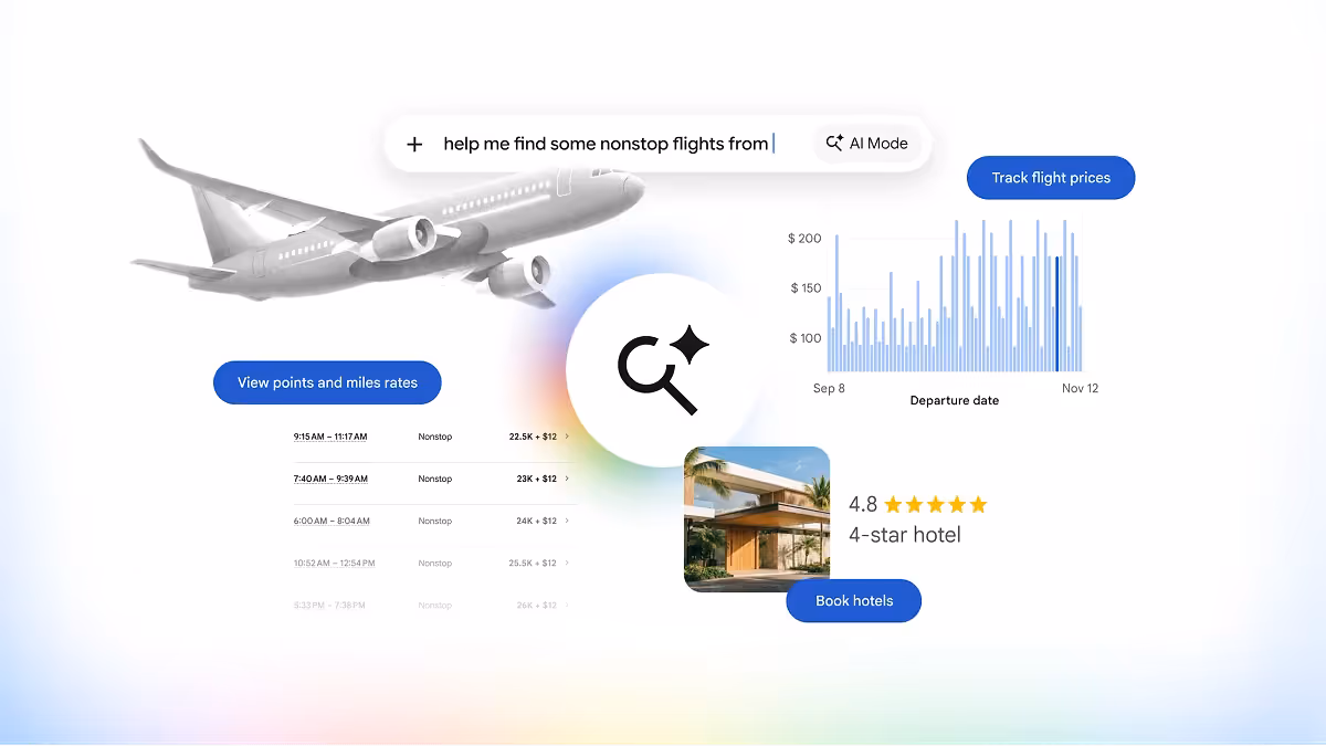 Google AI Mode: ya permite reservar hoteles directamente